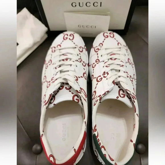 Gucci ace Apollo sneakers womens size 39.5 - Picture 2 of 8